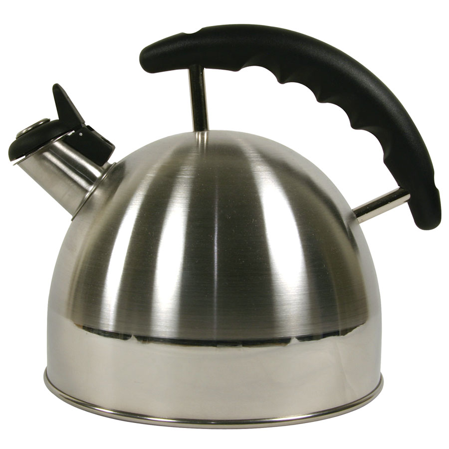 West Bend Electric Kettle Whistling Tea Hot Water Model 6400 Whistle Steam  Guard
